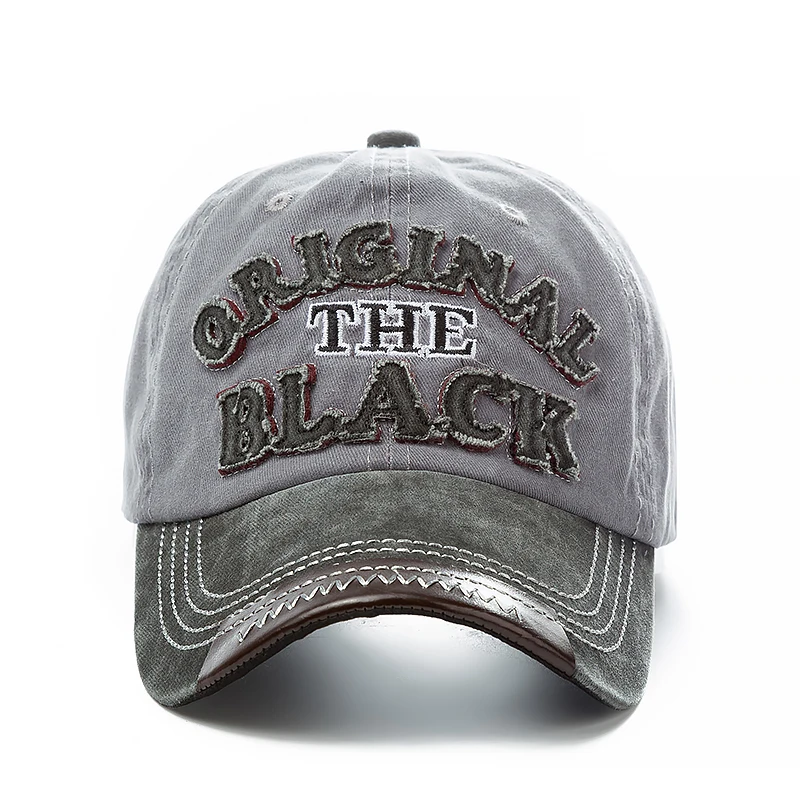 2021 Высококачественная хлопковая Оригинальная черная бейсболка Снэпбэк Кепка