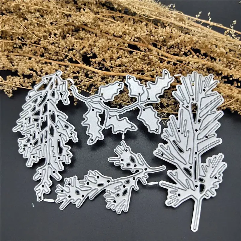 Листья штампы новые карты металлические режущие штампы трафареты для новых металлические штампы для карты и скрапбукинга