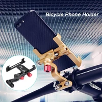 360 degree rotatable handlebar aluminum bike bicycle phone holder motorcycle rearview holder mount for phone gps phone stand