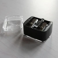 1 pc women ladies double holes sharpener pencil sharpeners for cosmetic brushes eyeliner pencil makeup pencils