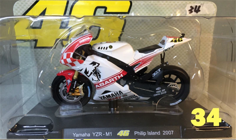 34 1:18 Apulia Yamaha Honda 11 см литье под давлением сплав мотоцикла статический дисплей модели автомобилей вентиляторы Favorit коллекция детей Рождественский подарок - Цвет: 34