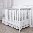 3 шт.компл. детская кроватка рельсовая накладка Жевательная дышащие протектор на хлопковой подкладке, для новорожденных и маленьких детей, безопасное прорезывание зубов гвардии Обёрточная бумага