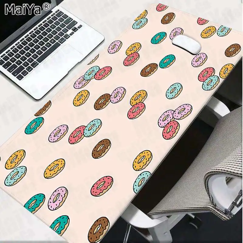 

Maiya Beautiful Anime Pink and Red Donuts Gaming Player desk laptop Rubber Mouse Mat Rubber PC Computer Gaming mousepad