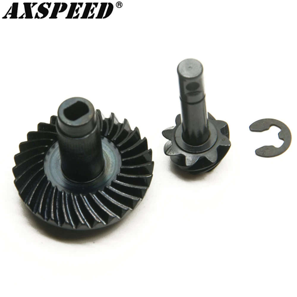 

AXSPEED 8T 30T Стальная спиральная коническая ось комплект шестерни для 1/10 RC Crawler Axial SCX10 II 90046 Передняя Задняя ось Шестерня запасные части