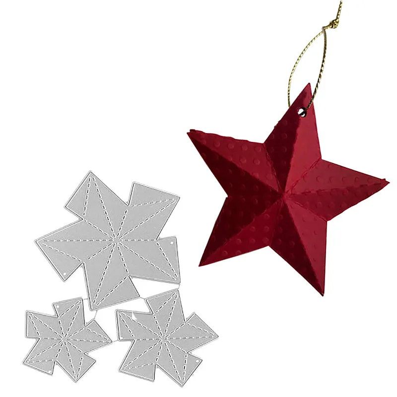 3D звезды новые штампы 2019 резные трафареты Сделай Сам Скрапбукинг тиснение для