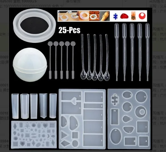 

Aibeads Bracelets suit DIY Resin Mold Handmade Coaster Silicone Molds Jewelry Making Hand Made Tool Set Epoxy UV Resin made