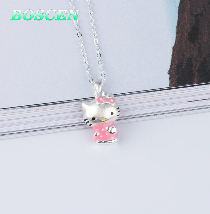 Кулон BOSCEN из стерлингового серебра 925 пробы ожерелье для женщин маленькая