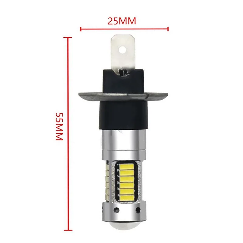 2шт Led автомобиль чрезвычайно яркий декодирование H1 H3 4014 30smd передние