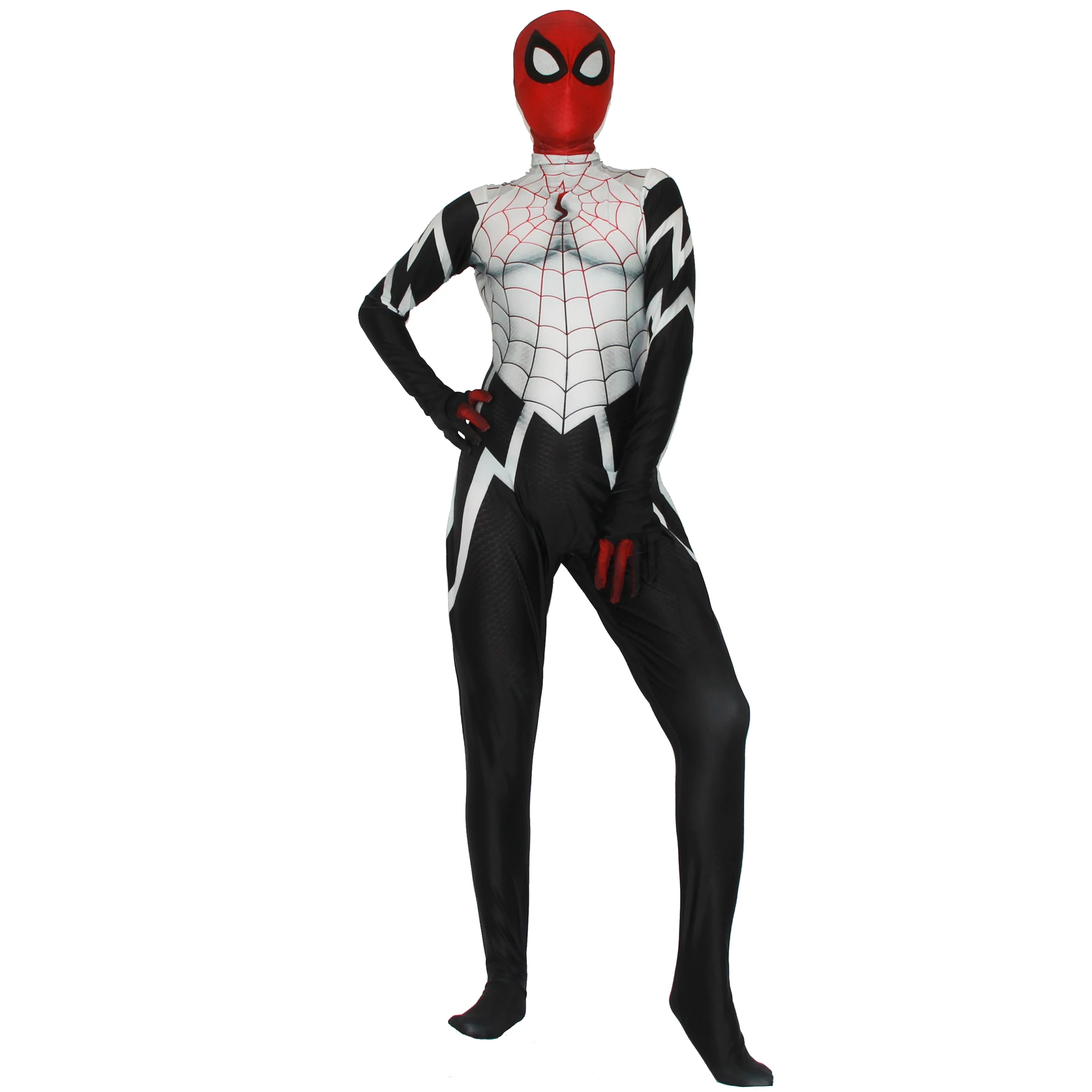 Хэллоуин Карнавал супергерой персонаж платье Паук шелк взрослые дети Высокое