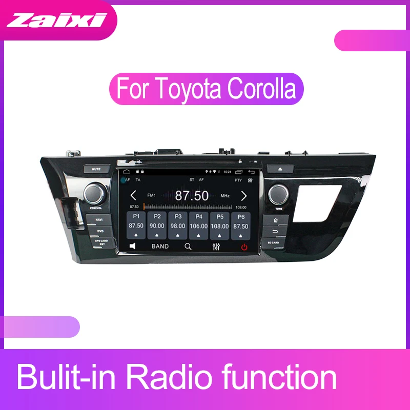 Аксессуары для Toyota Corolla 2013-2018 автомобильный мультимедийный плеер на Android головной