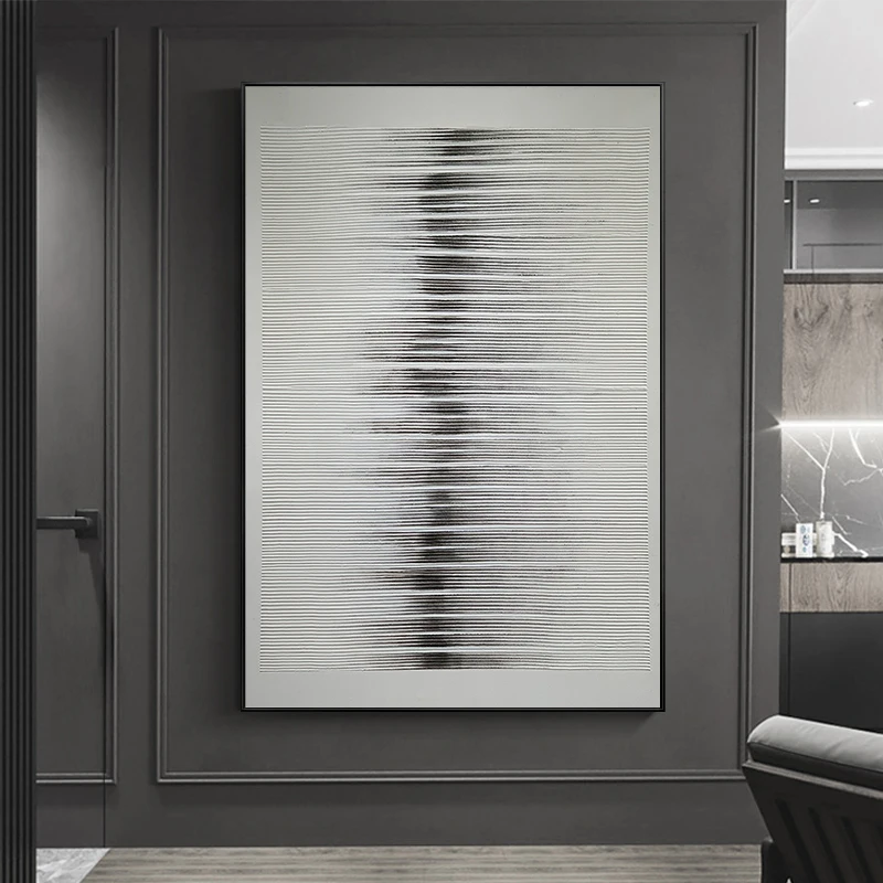 

Geometric Decoration Painting Abstract Gray Art Modern Home Poster Decorative Frameless 40X40Inch(100X100CM)