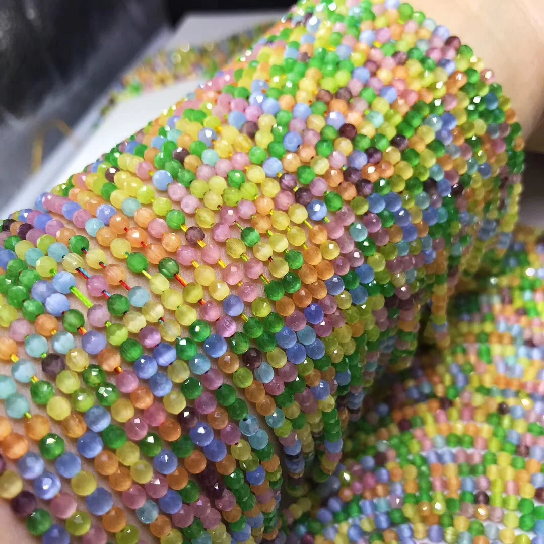 Бусины Из Натурального хрусталя разноцветные опаловые бусины в форме