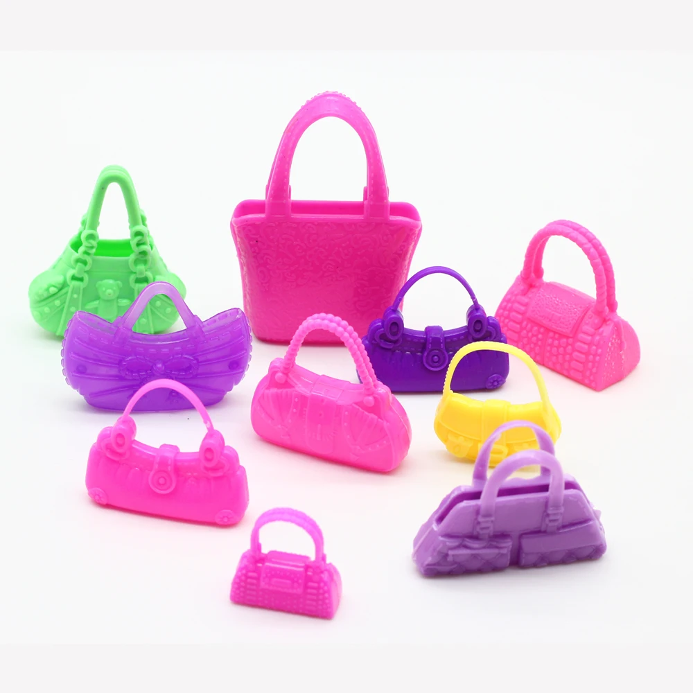 10 шт. Разноцветные сумки для кукол аксессуары игрушек|for barbie|doll bagaccessories toys |