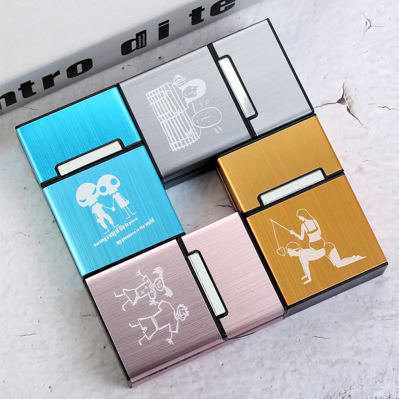 20 палочек чехол для сигарет коробка пары дизайн пластиковый магнит курения