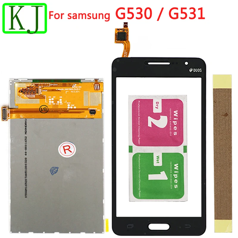 Для samsung Galaxy Grand Prime G530 G531 ЖК-дисплей дигитайзер сенсорный экран Переднее Сенсорное стекло