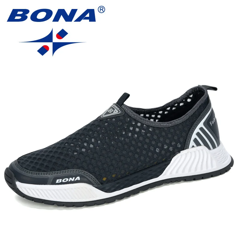 BONA 2020 New Designers Casual Shoes Men Comfortable Breathable Walking Sneakers Man Trendy Tenis masculino Zapatillas Hombre