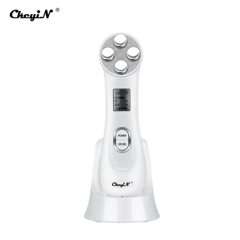 LED Light Radio Frequency Skin Rejuvenation Machine Anti Age Facial Lifting Tightening Deep Cleaning Device Beauty Massager Spa