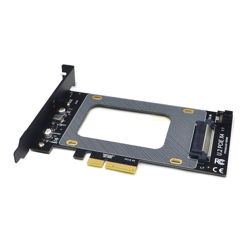 Адаптер PCIE Riser PCI Express 3 0 X4 к U.2 адаптер PCIe U2 SSD PCI-E Расширительная карта x4 2 5 &quotSATA