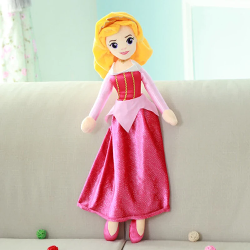 Плюшевые Принцессы Диснея Золушка Белоснежка Белла Аврора мягкие куклы фигурка