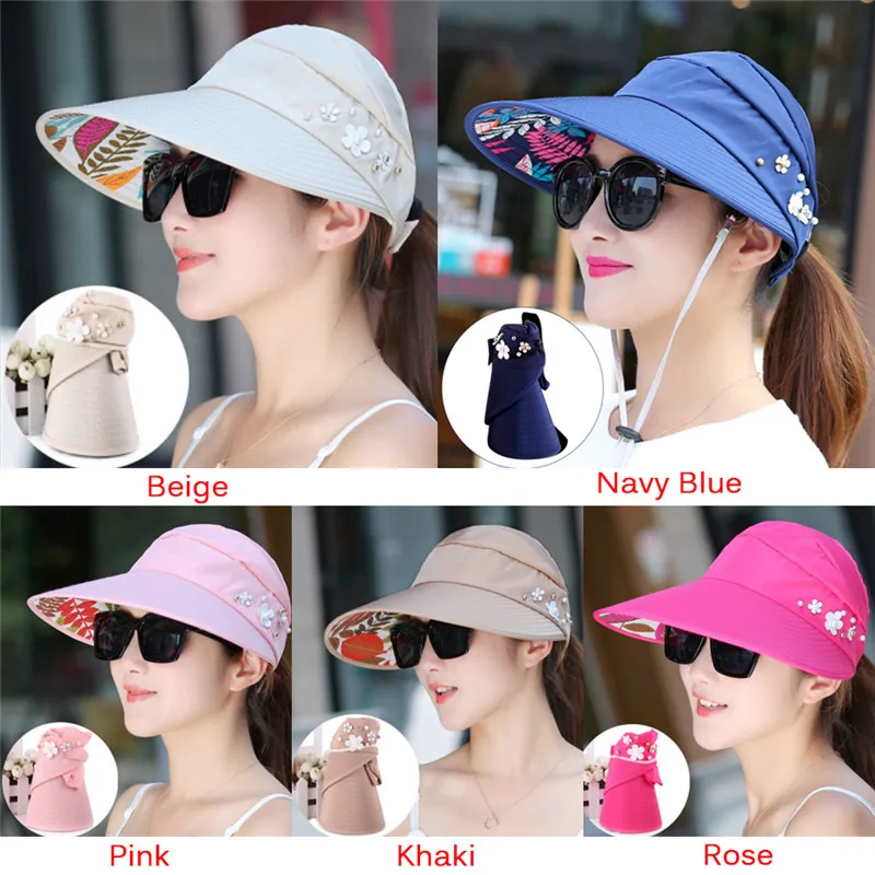 Солнцезащитная шляпа с защитой от ультрафиолета складная большими полями