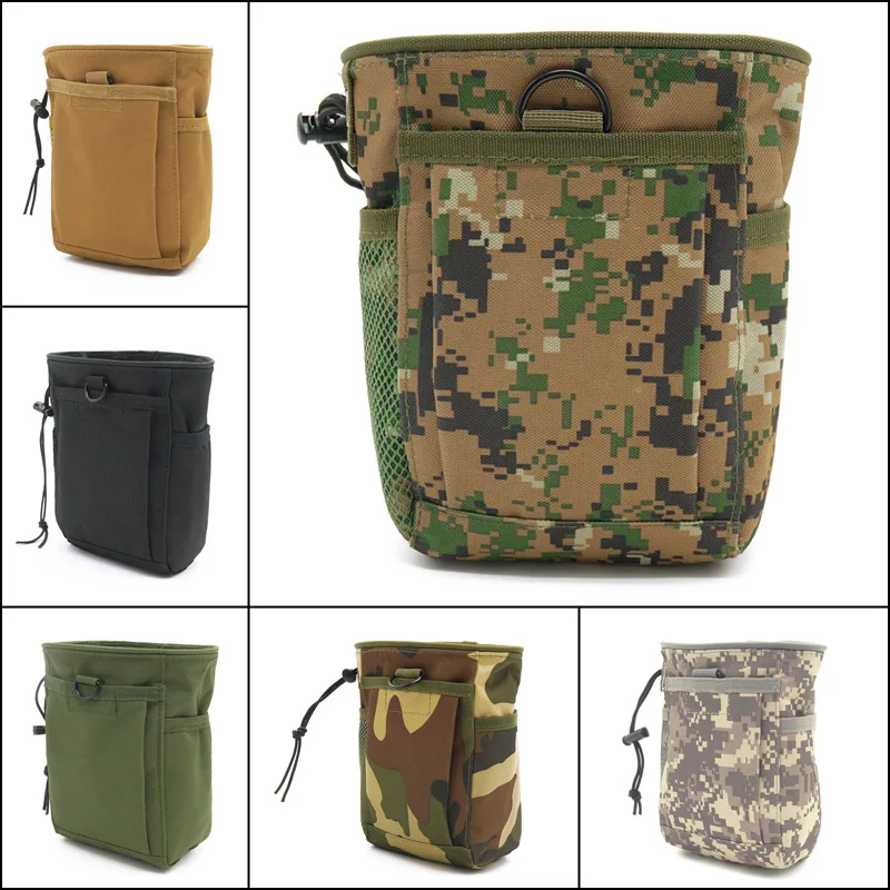 

Cartridge Bag Outdoor Airsoft Durable Waist Pouch Hunting Drawstring Tactical Oxford Camping Molle Pocket Waist Bag
