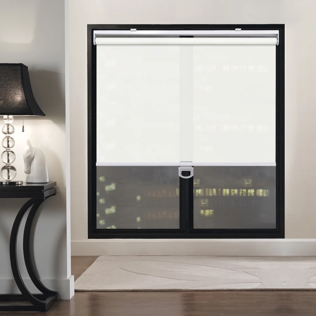 Беспроводные роликовые шторы затемняющие с пружинными роликами беспроводная