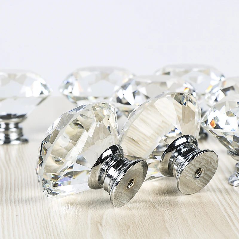 10 шт. прозрачные ручки для кухонных шкафов 40 мм|drawer knobs|door knobknob kitchen |