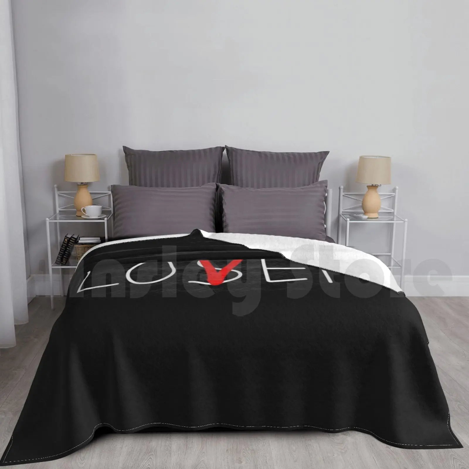 

Loser Or Lover  Blanket For Sofa Bed Travel Love Lover Lose Game Fun Funny Quote Word Sense Meaning Girlfriend