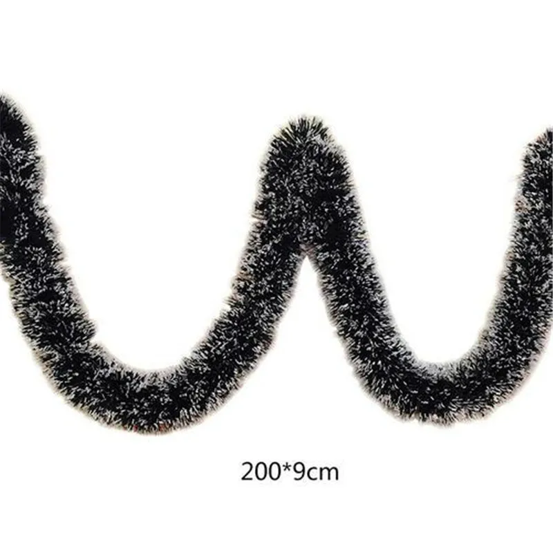 without bowknot Прямая поставка, 2 м, Рождественская гирлянда, домашние, вечерние, настенные, на дверь, Декор, Рождественская елка, украшения, мишура, полоски с бантом, вечерние принадлежности - Цвет: without bowknot