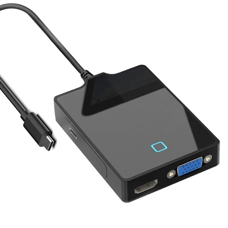 

Type-C Docking Station 6-In-1 Multi-Function Hub USB 4K HDMI VGA HUB for Pro