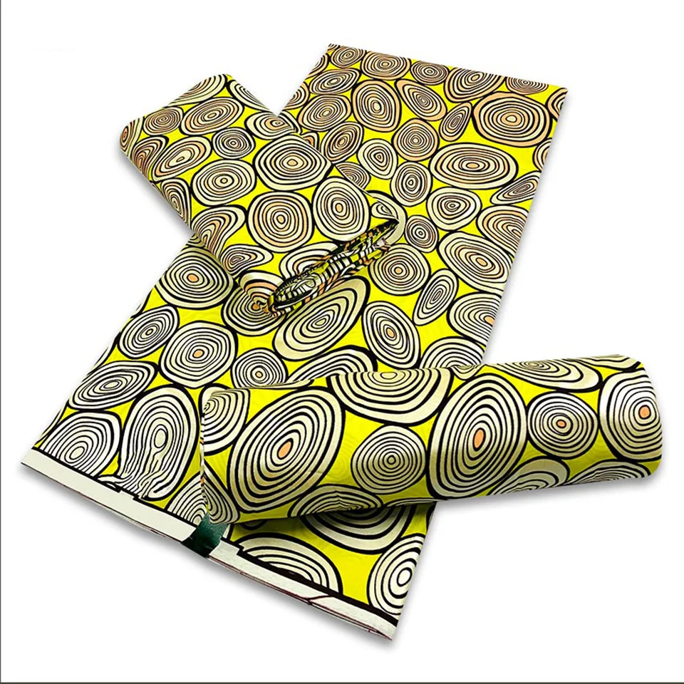 

Горячая Распродажа, бронзовая анкарская ткань, африканский восковой принт, Золотой принт, хлопковая ткань, Гана, нигерийская искусственная ...