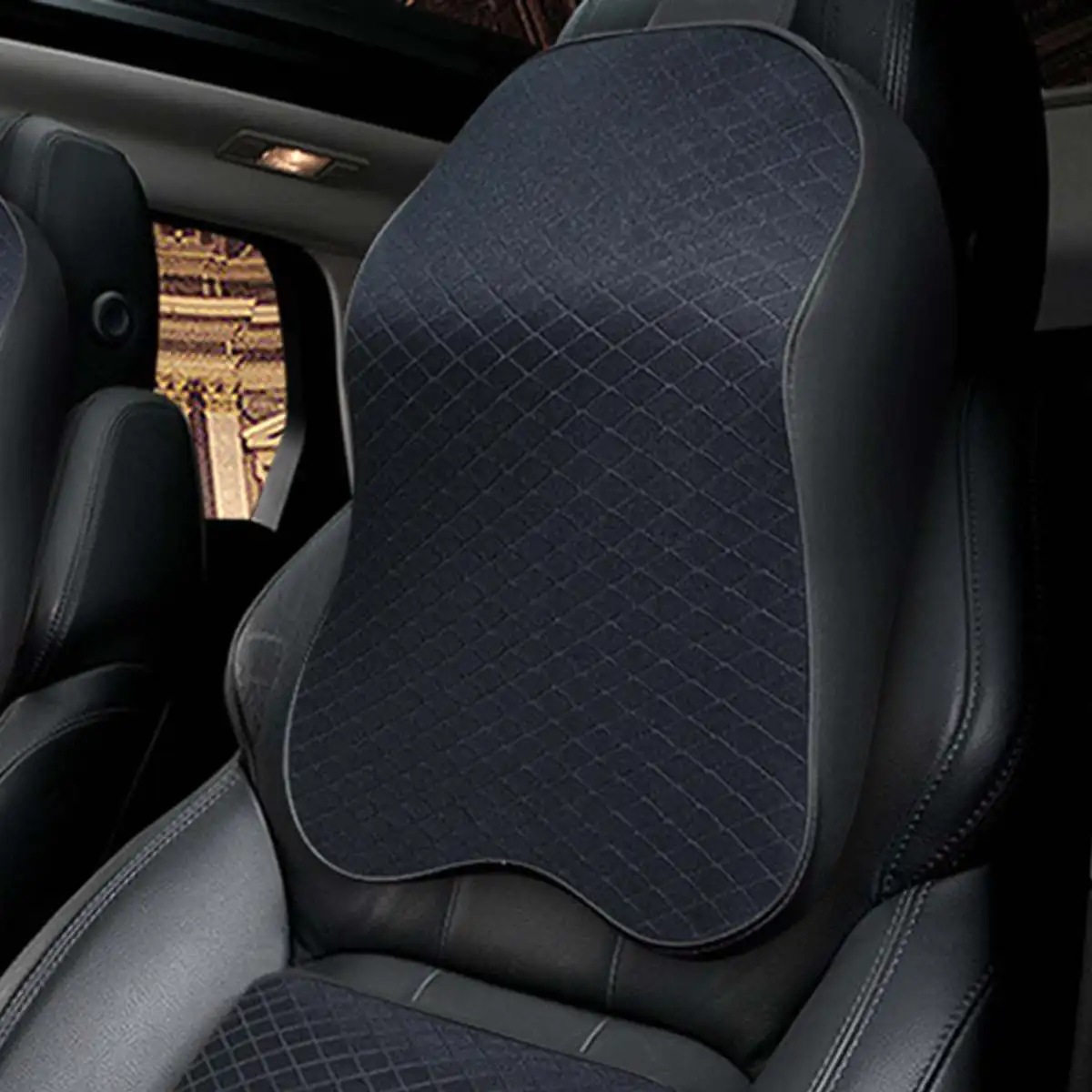 3D Memory Foam Car Neck Pillow Head Rest Soft Breathable Seat Headrest Pad Neck Rest Seat Headrest Accessories Massage Cushion