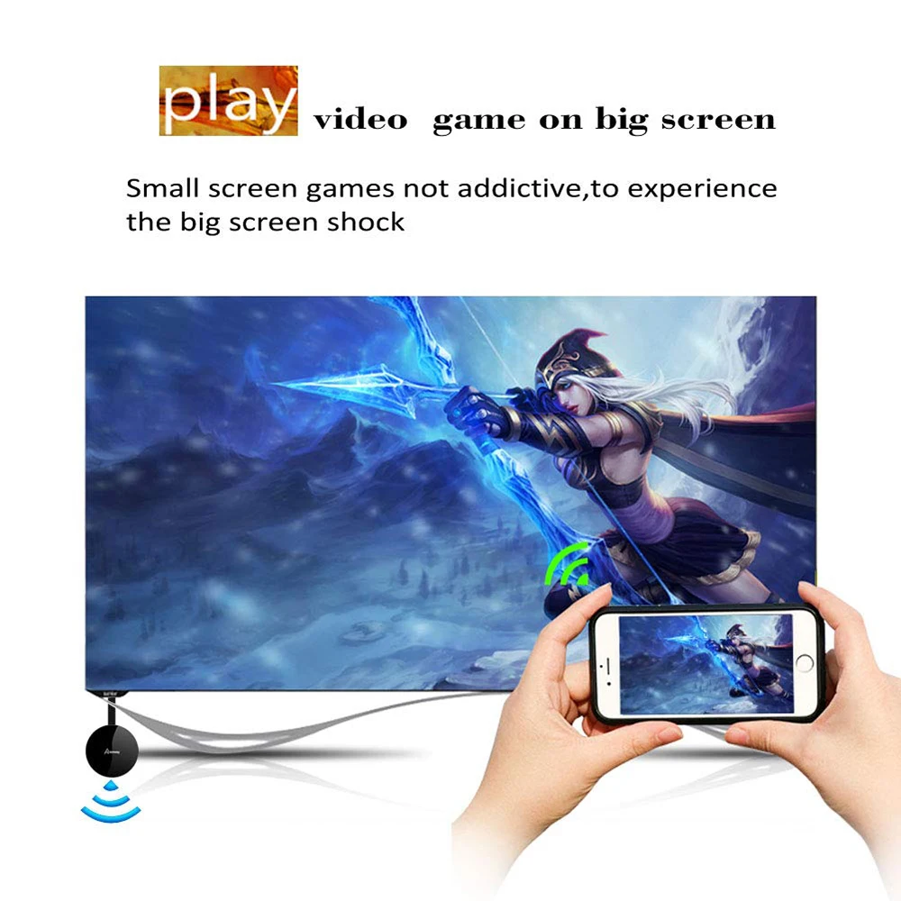 A5 HBO netflix youtube airplay miracast беспроводной адаптер hdmi беспроводной дисплей ресивер mirascreen 5G WIFI hdmi dongle зеркальный экран ТВ палка литой за Android/Apple tv
