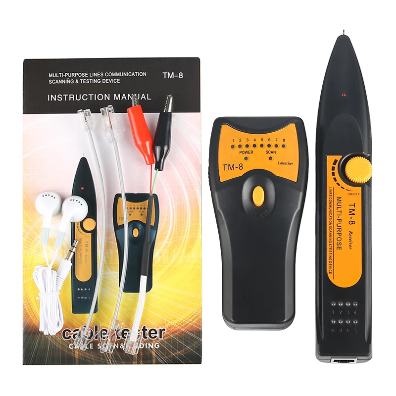 Горячая Распродажа RJ11 RJ45 Cat5 Cat6 телефонный LAN Сетевой кабель тестер детектор