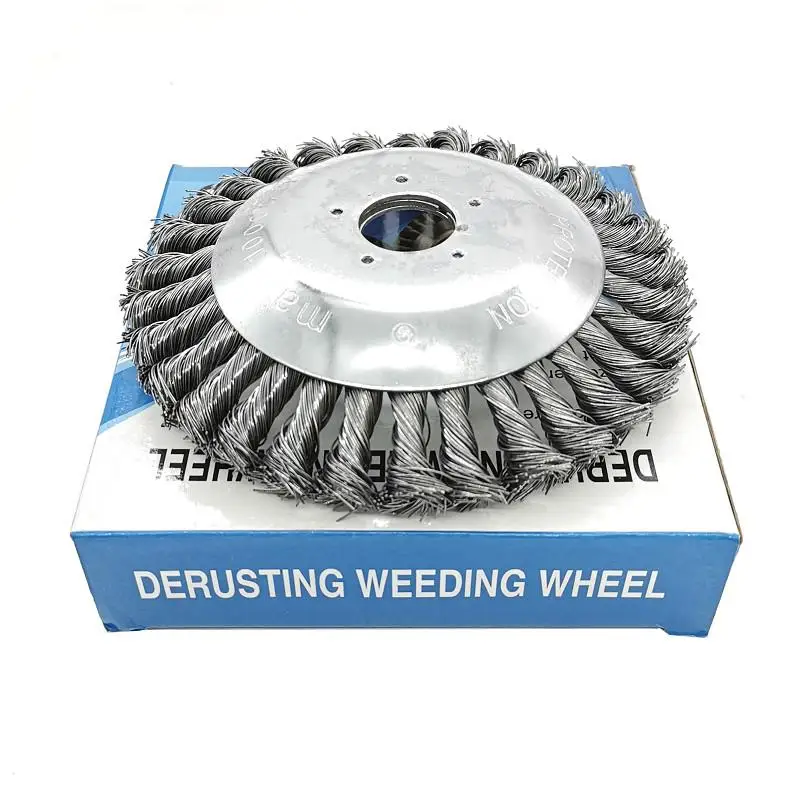 

6-дюймовая Головка триммера для травы, стальная проволока, головка для обрезки, ржавчина, щетка, резак для косилки, Проволочная головка для г...