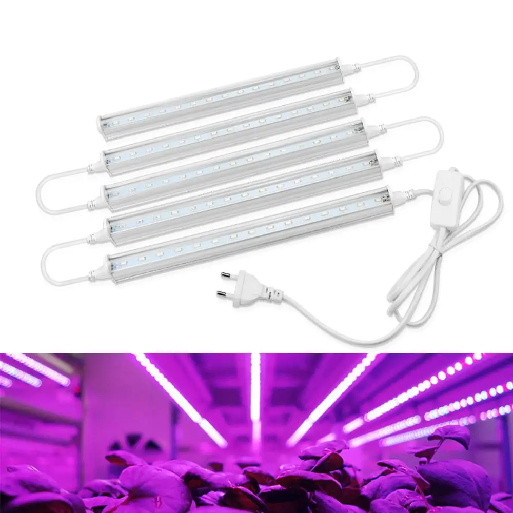 LED Grow Light Full Spectrum 30cm Tube / 25W 75leds AC85-265V Plant Lighting LED Phyto lamp For Flowers Seedling Greenhouse