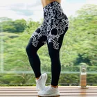 2020 штаны для йоги с высокой талией, женские спортивные Леггинсы для фитнеса, эластичные тренировочные трико с 3D принтом, женские брюки для бега