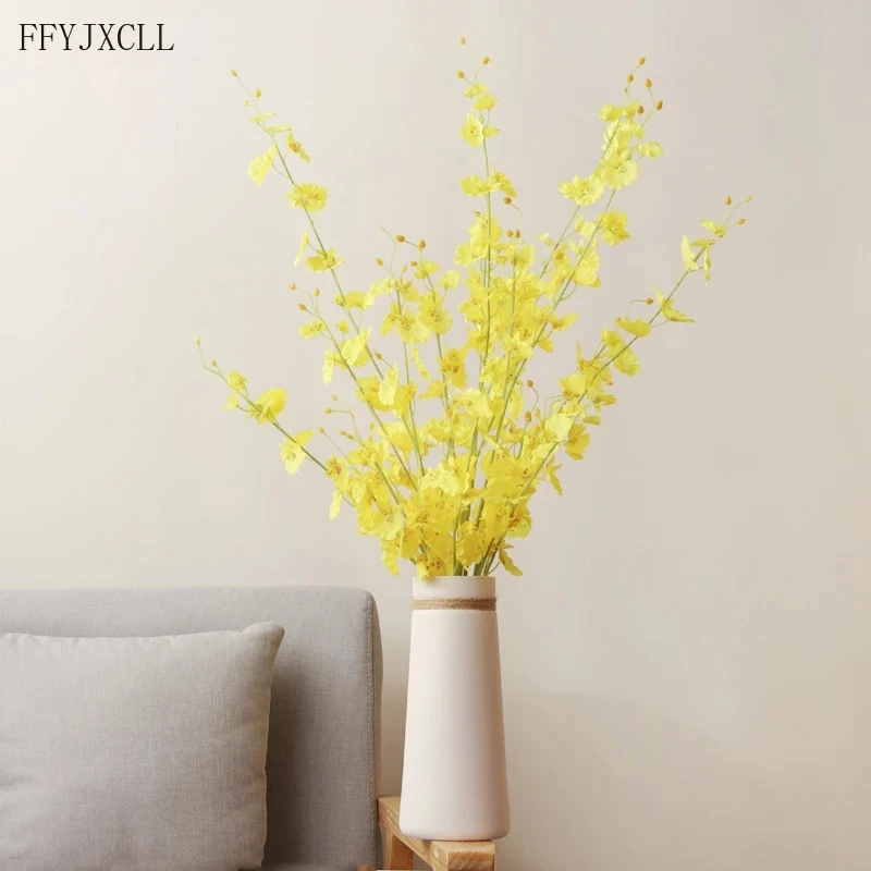 

Modern dried flower vase white ceramic vase crafts home table decoration