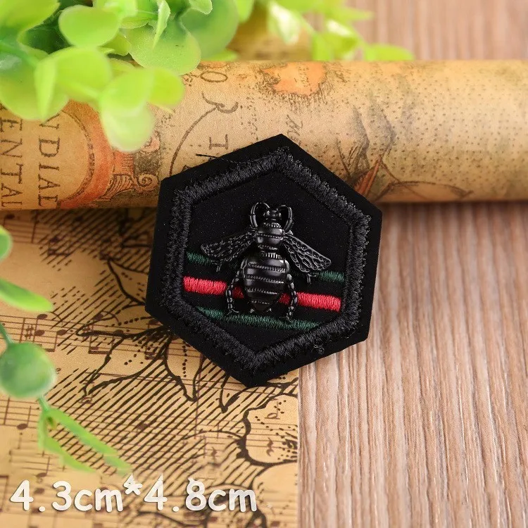 PGY DIY черный белый Железный на коже 3D череп значок для одежды сумки джинсы вышивка пользовательские наклейки для одежды нашивки на одежду