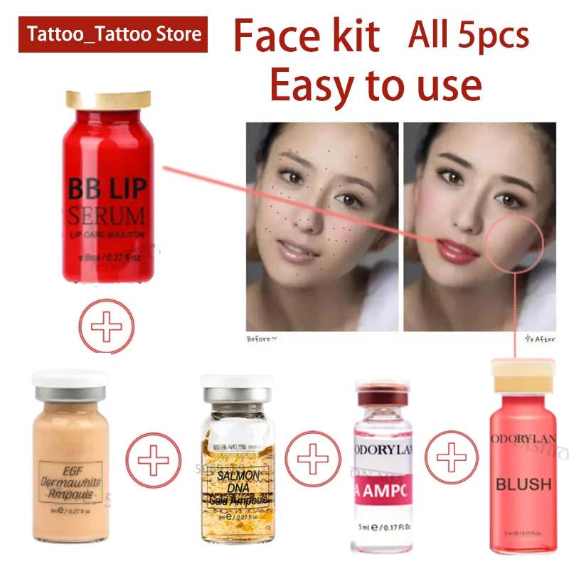 Glow Korean Makeup Stayve Kit Serum Ampoule Starter Kit Kissum Lip Gloss For Dr Microneedle Mesotherapy Treatment