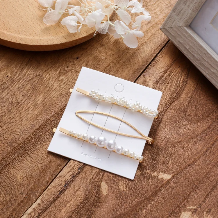 Женские заколки для волос с жемчугом модные элегантные в Корейском стиле