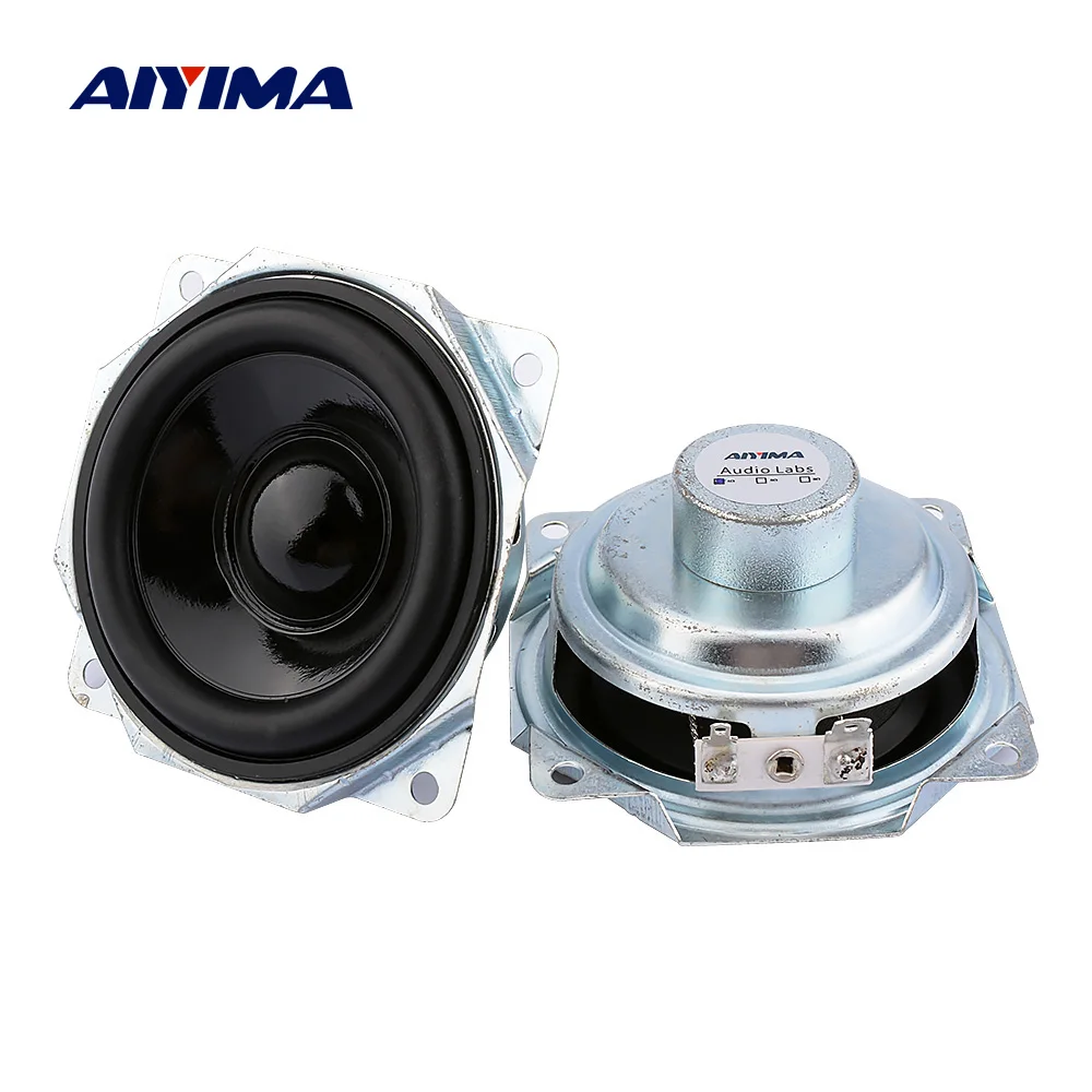 

AIYIMA 2Pcs 3 Inch Full Range Speaker Waterproof 4 Ohm 10W Neodymium Portable Speaker Driver DIY Bluetooth Home Theatre