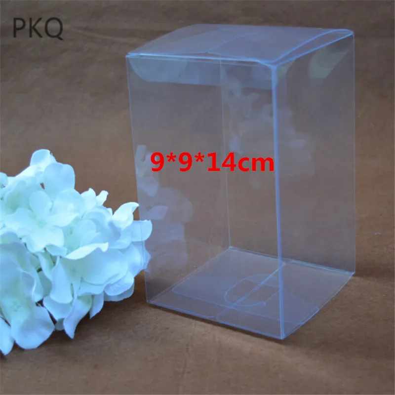 Подарочная коробка из ПВХ 9x9x14 см свадебные сувениры упаковка для конфет