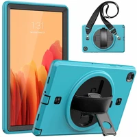 for samsung galaxy tab a7 10 4 2020 sm t500 sm t505 case kids safe shockproof pc tpu combo hand strap stand tablet coverpen