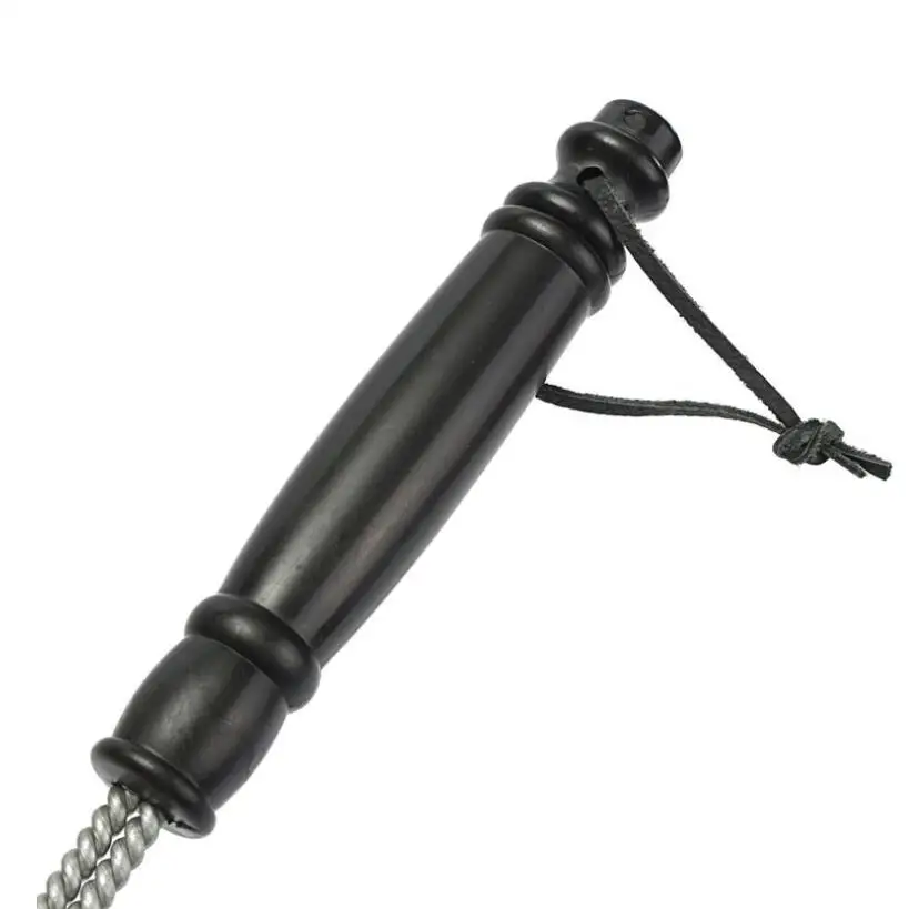 Антипригарная щетка для барбекю проволочная из нержавеющей стали с ручкой