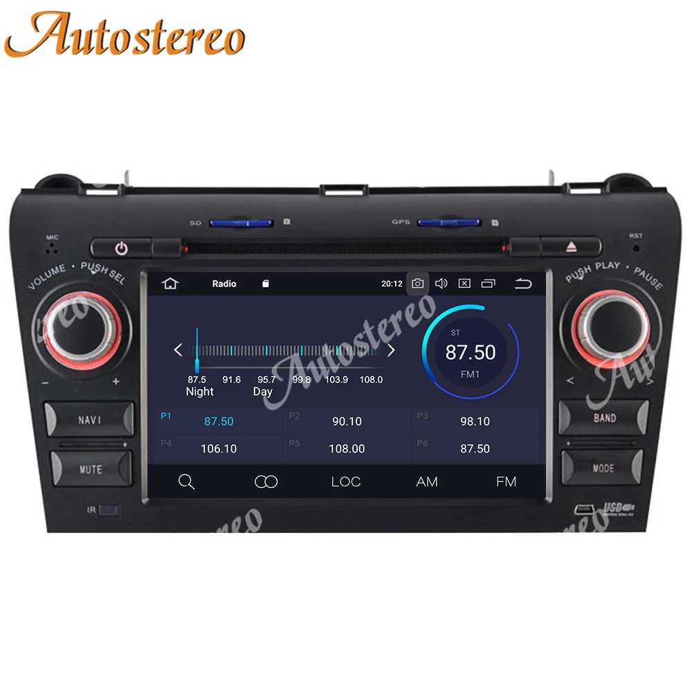Android 10 0 4G + 64G DSP автомобильный Радио плеер GPS навигация для Mazda3/Mazda 3 2003 2009 авто
