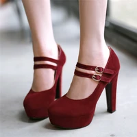 agodor mary jane platform shoes for women sexy high heels pumps fashion shoes woman plus size