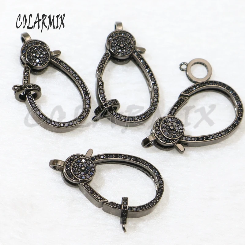 4 шт. оптовая продажа циркониевая застежка ювелирные аксессуары разъем для