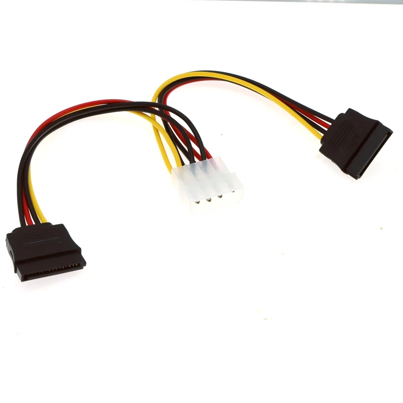 Адаптер для ноутбука 20 см Новый 4-контактный IDE Molex на 2 серийный ATA SATA Y сплиттер