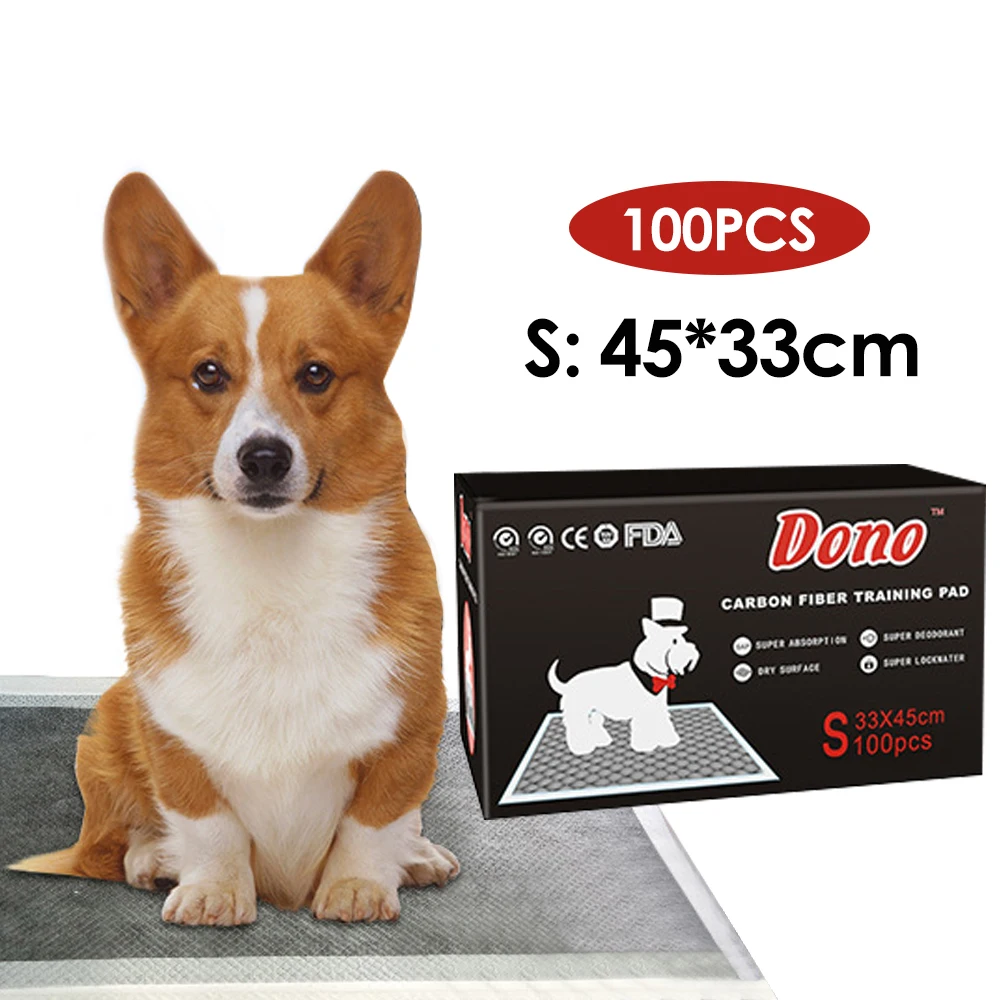 

50/100pcs Pet Cat Dog Diaper Strong Absorption Deodorization Training Pad Dispasable Bamboo Charcoal Fiber Diaper Pet Supplies